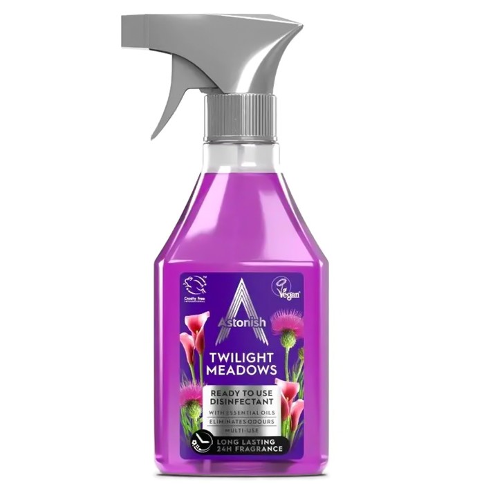 Дезинфицирующий очиститель без хлора Astonish «Таинственные луга», 550 мл - 